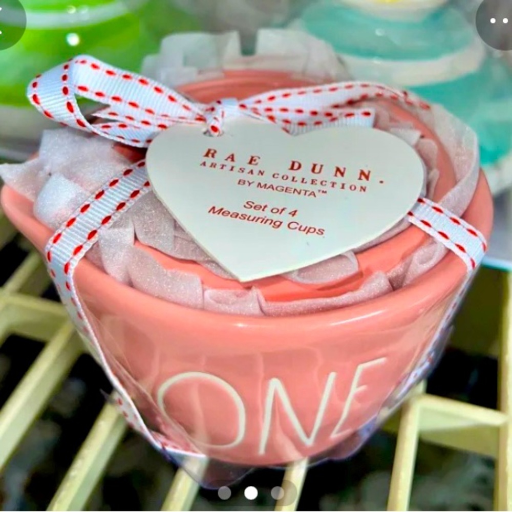 Rae Dunn Pink Measuring Cups for Valentines or Easter in a Spring color